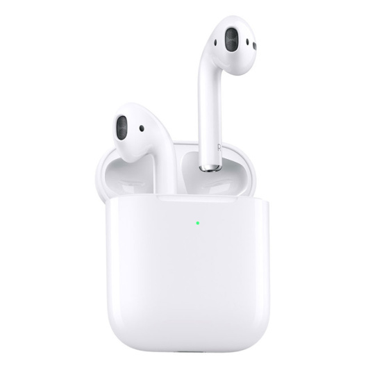 Беспроводные наушники Apple AirPods 2 с беспроводным зарядным футляром MRXJ2