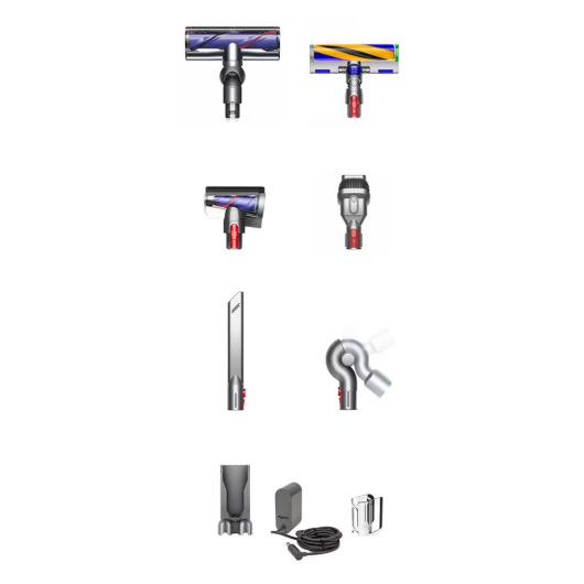 Ручной беспроводной пылесос Dyson V12 Detect Slim Absolute, серебристый EU 