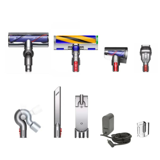 Ручной беспроводной пылесос Dyson V12 Detect Slim Absolute, серебристый EU 