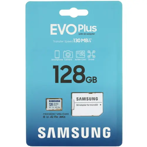 Карта памяти Samsung Micro SD 10 класс 128гб