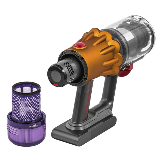 Ручной беспроводной пылесос Dyson V12 Detect Slim Absolute, серебристый EU 