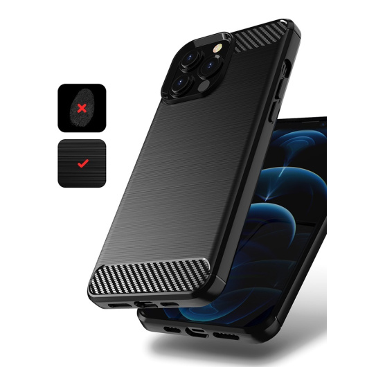 Защитный чехол Carbon для iPhone 13 Pro Max Черный 