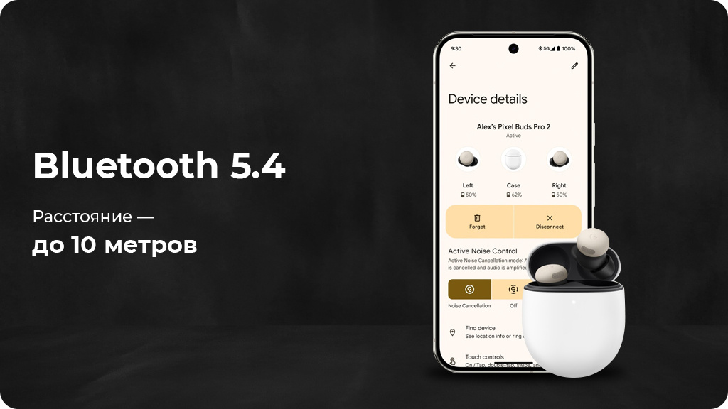 Беспроводные наушники Google Pixel Buds Pro 2, Hazel (Ореховый)