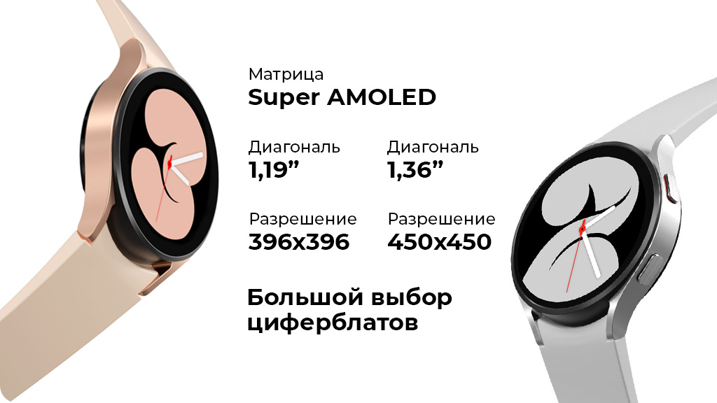 Умные часы Samsung Galaxy Watch4 40мм розовое золото