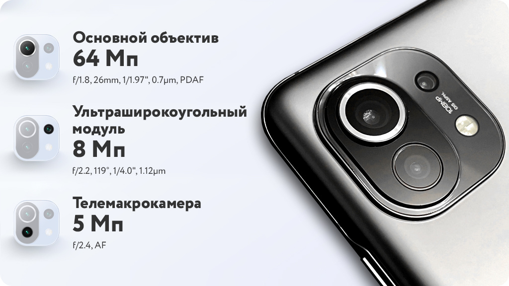 Xiaomi 11 Lite 5G NE 8/256Gb Синий Global Version