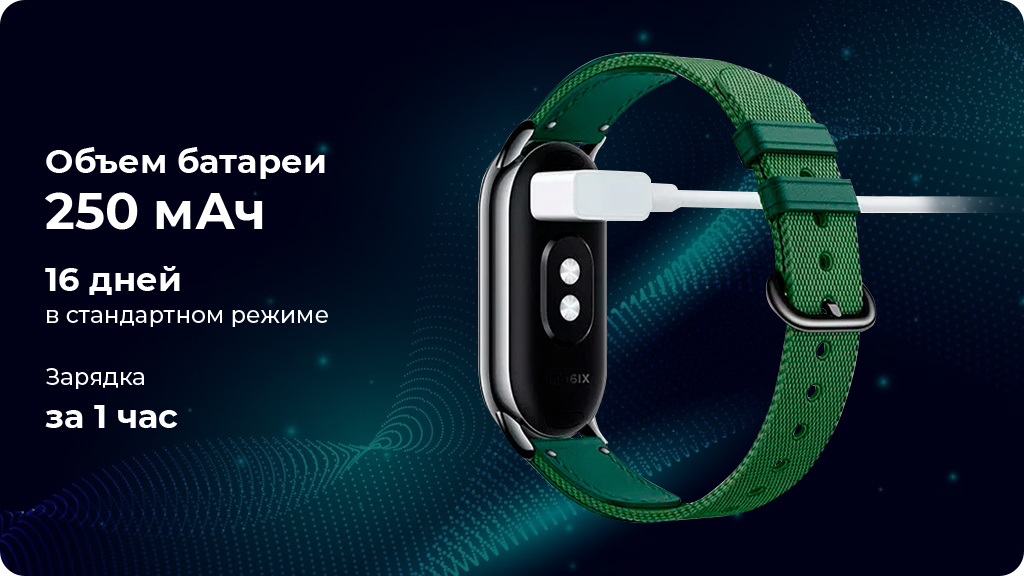 Фитнес-браслет Xiaomi Mi Band 8 Черный (CN)