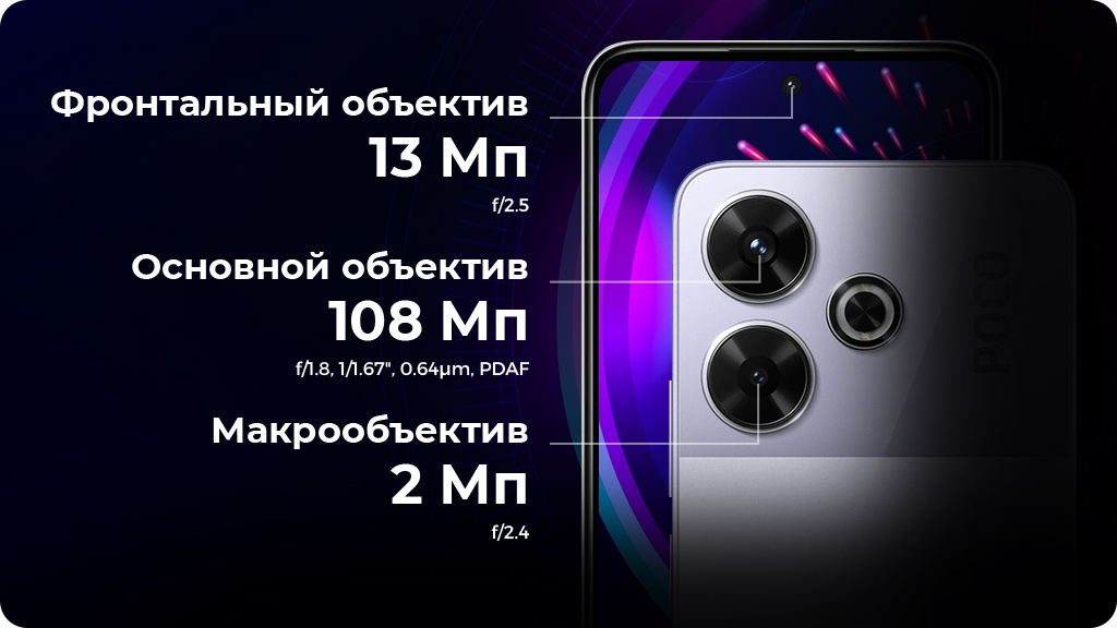 Xiaomi Poco M6 6/128Gb (NFC) РСТ Фиолетовый